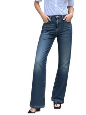 Hudson Jeans Y2K Distressed Mid Rise Dark Blue Denim Jeans Size 31